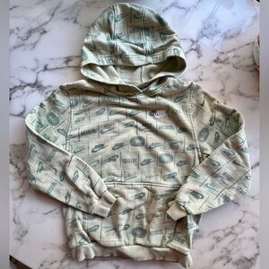 Nike Kids Large Unisex All Over Logo Hoodie